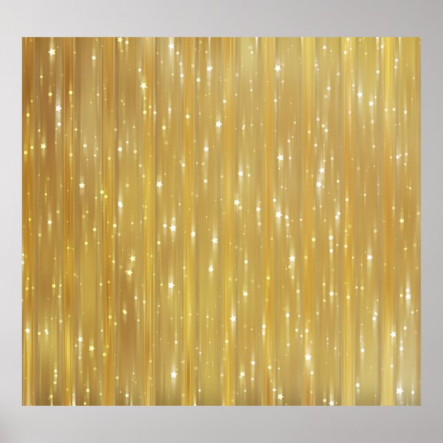 Poster ouro abstrato: fundo brilhante. (Frente)