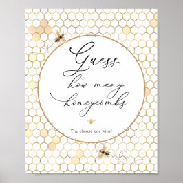 Poster Ouro Adivinha Quantos Sinais De Mel