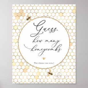 Poster Ouro Adivinha Quantos Sinais De Mel