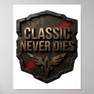Poster Ouro Artístico CLÁSSICO NUNCA MORRE