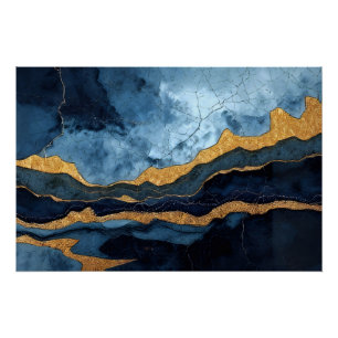 Póster Ouro Azul
