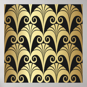 Poster Ouro brilha textura. geomet de deco de arte Dourad