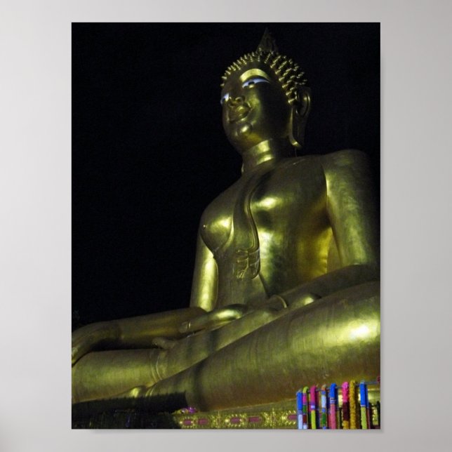 Póster Ouro Buda à Noite (Frente)