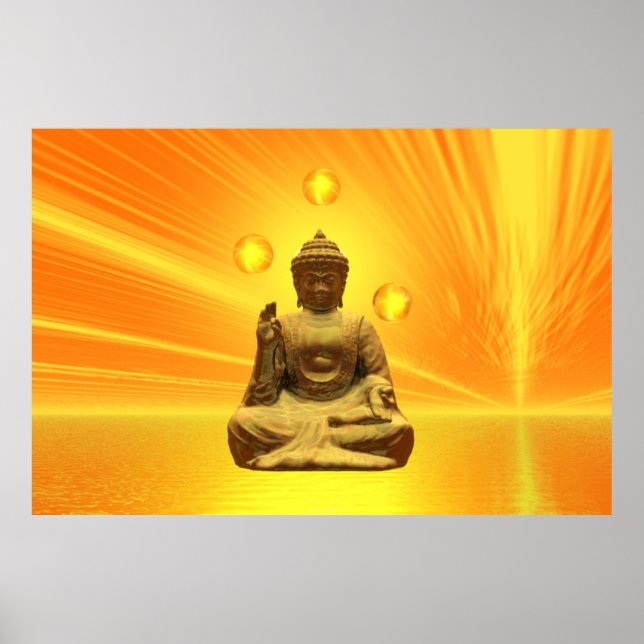 Poster Ouro Buddha (Frente)