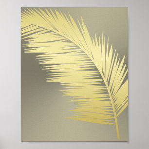 Poster Ouro de Palmeiras tropicais