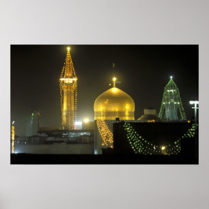 Póster Ouro do Complexo Sanitário de Imam Reza em