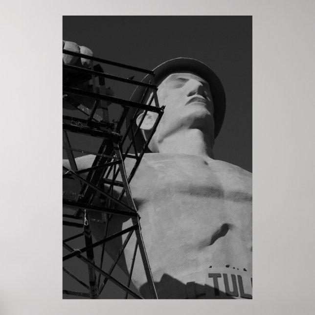 Poster Ouro Driller Statue, Tulsa, Oklahoma. 2009 (Frente)