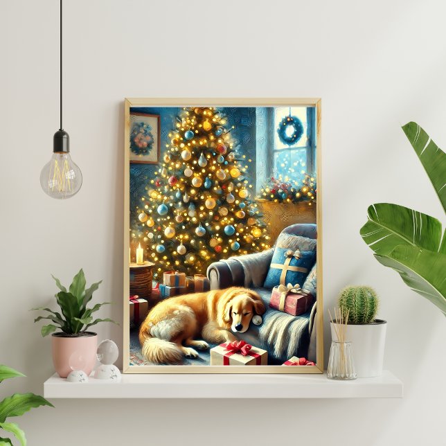 Poster Ouro Festivo Ventilador Natal (Criador carregado)
