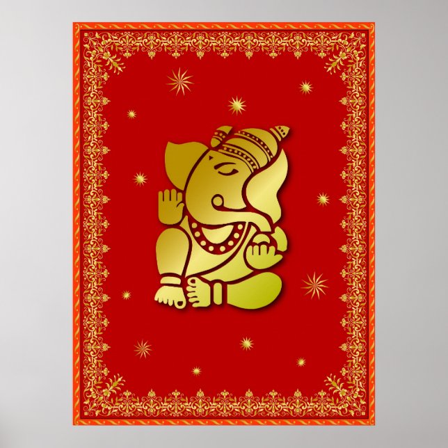Poster Ouro Ganesha (Frente)
