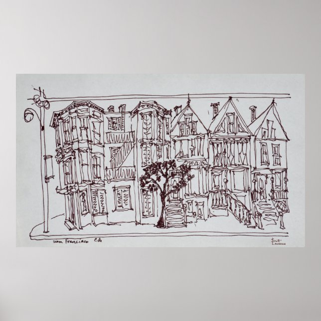 Poster Ouro Gate Park | São Francisco, Califórnia (Frente)