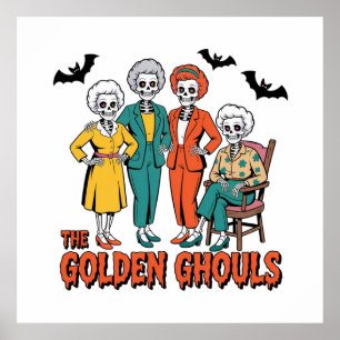 Poster Ouro Ghouls Girls' Halloween