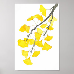Poster Ouro Ginkgo