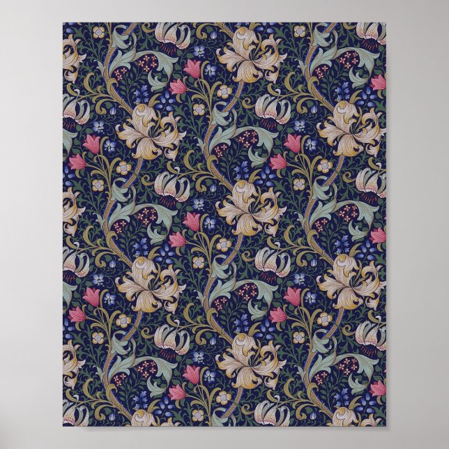 Poster Ouro Lily, William Morris (Frente)