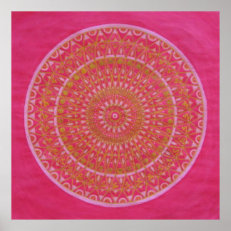 Póster Ouro Mandala