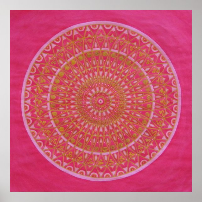 Póster Ouro Mandala (Frente)