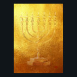 Poster Ouro Menorah Judaica<br><div class="desc">Ouro maravilhoso Menorah Judaica Poster</div>