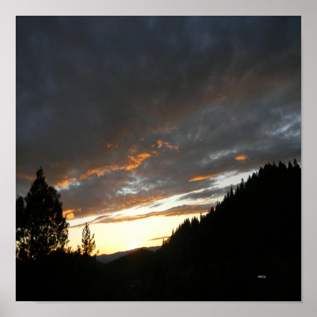 Poster Ouro Nublado Sunset... (Frente)