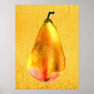 Poster Ouro Pear Fruta