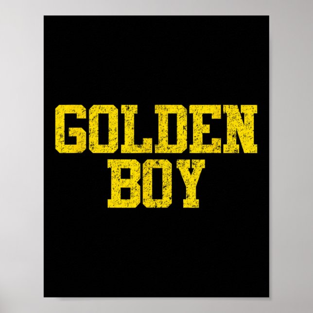 Poster Ouro Rapaz Boa Sorte Charm Bysketbyll Fortune (Frente)