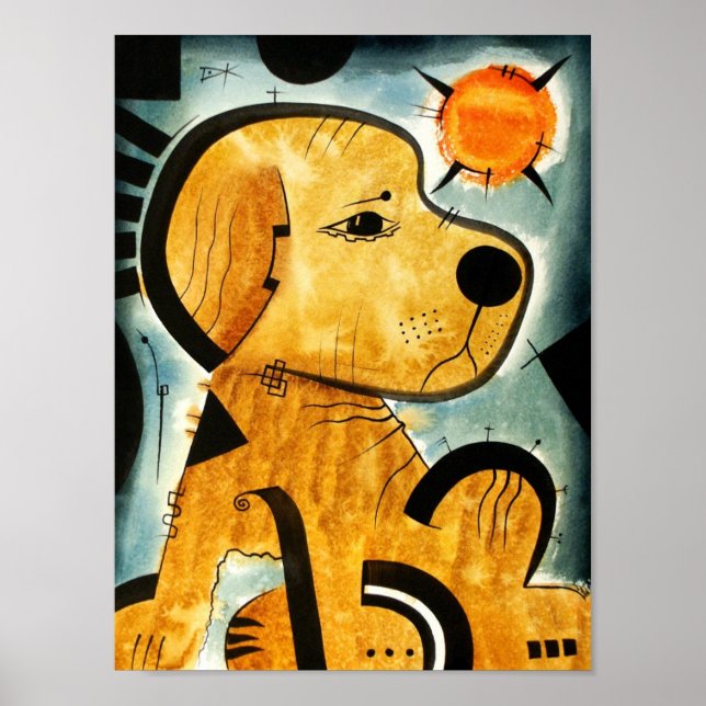 Poster Ouro Retriever dog dk_2005aug8i (Frente)