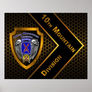 Poster Ouro "Rock of the Marne" 10ª Divisão de Montanha