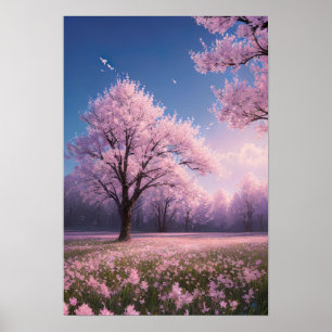 Poster Ouro Sakura Noite