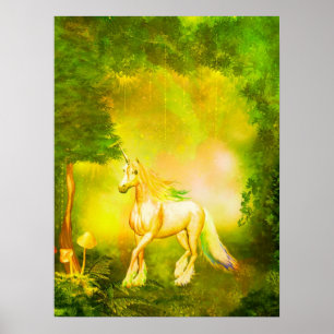 Póster Ouro Unicorn