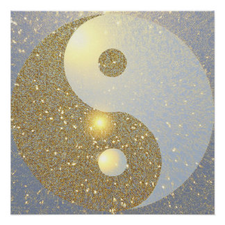 Póster Ouro Ying Yang