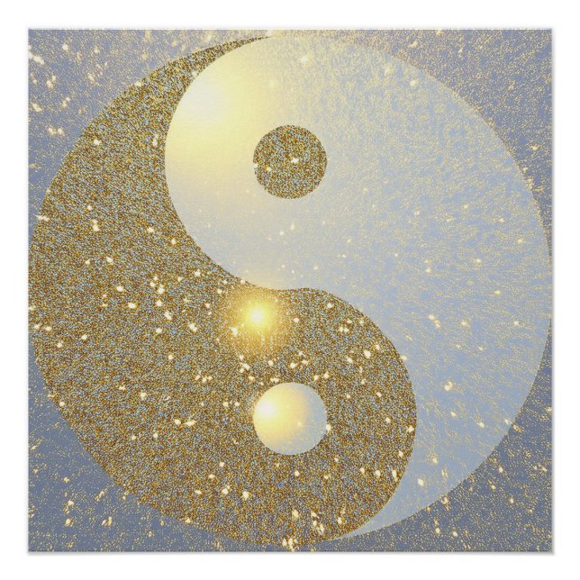 Póster Ouro Ying Yang (Frente)