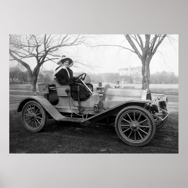 Póster Out For a Ride: início dos anos 1900 (Frente)