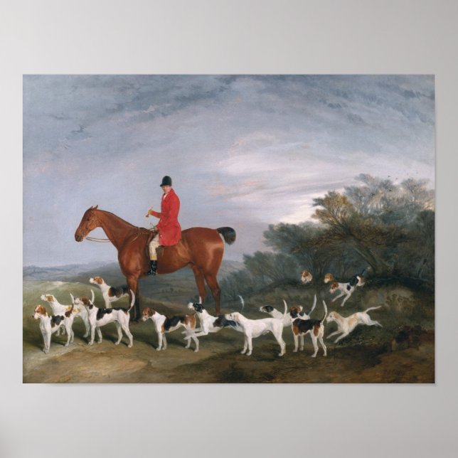 Póster Out Hunting, 1841 (Frente)