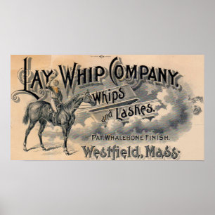 Poster Outdoor da empresa Lay Whip de 1880