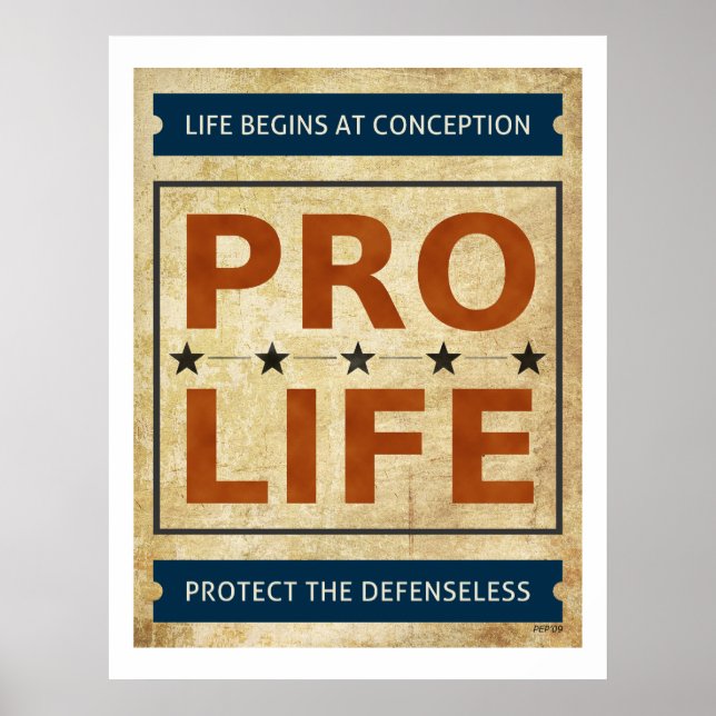 Póster Outdoor Pro Life (Frente)