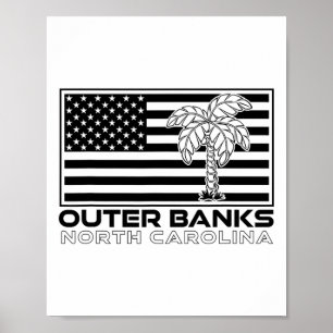 Poster Outer Banks Nc Beach Vacing North Carolina Obx U