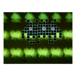 Póster Outer Space Invader Kingdom