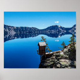 Poster Outhouse no Cliff // Crater Lake