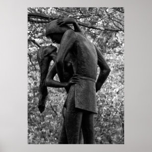 Poster outono do Central Park: Romeu e Julieta Estátua 0