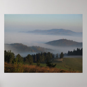 Poster outono do Pieniny