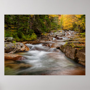 Poster Outono em Jefferson Brook, Nova Hampshire