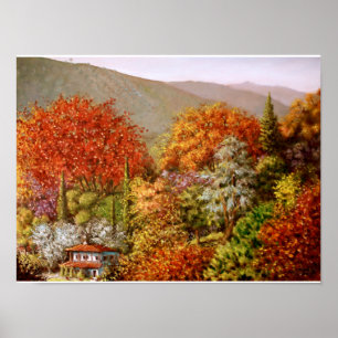 Póster outono em Paraskevi Valley