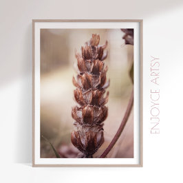 Poster outono, flor silvestre aconchegante feminina, arte