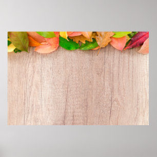 Poster Outono - laranja - amarelo