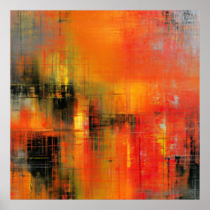 Poster Outono no Abstrato