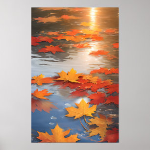 Poster Outono no lago