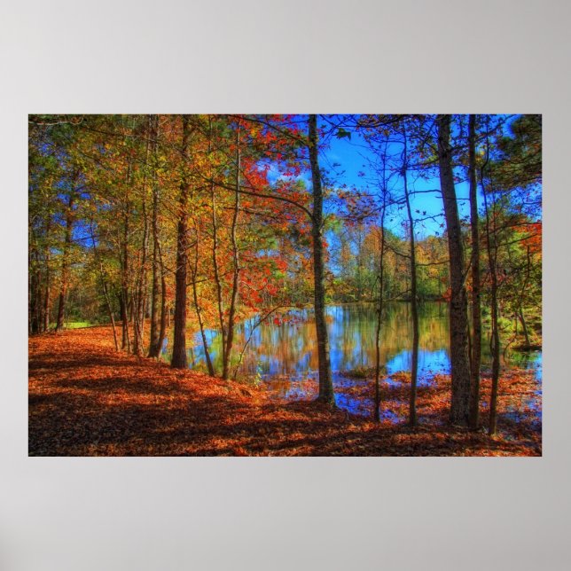 Póster Outono no lago (Frente)