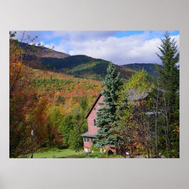 Póster Outono nos Adirondacks (Frente)