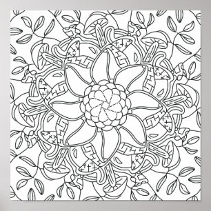 Poster Outono Pacífico: Coloração Florestal