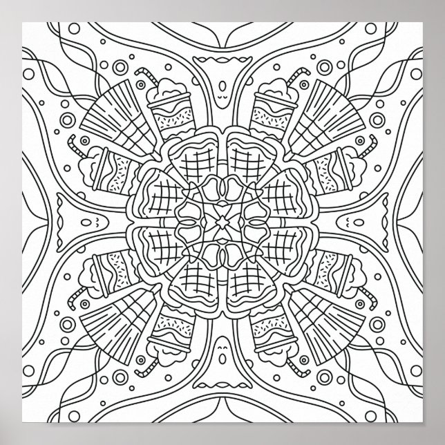 Poster Outono Pacífico: Coloração Noturna Spooky de Hallo (Frente)