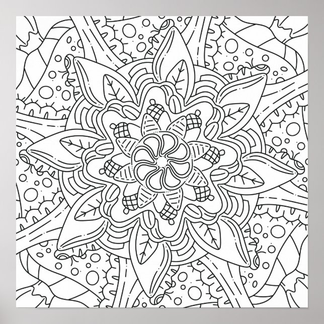Poster Outono Pacífico: Colorindo a Floresta (Frente)