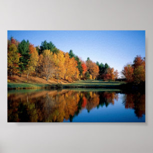 Poster outono Pacífico Em Vermont